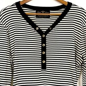 Vtg RRL Double RL Ralph Lauren Womens Long Sleeve Shirt Sz Medium Striped Button
